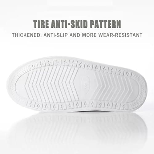 YOUNLEN Waterproof Shoe Covers Rainproof shoe covers Silicone shoe covers Keeps shoes dry in rainy days Suitable for outdoor walking and cycling（Transparent white） — view 3