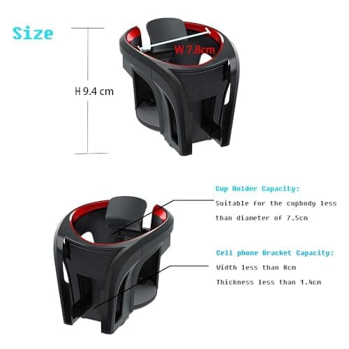 YUANQI 2 PCS Car Cup Holder Mount for FIAT Panda III City Cross 2017- — view 5