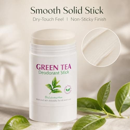 Whole Body Deodorant Stick,Green Tea Deodorant,Solid Perfume Antiperspirant for Odor Control & Sweat Protection Odor Control, All-Day Freshness, Moisturizing Portable Stick — view 5