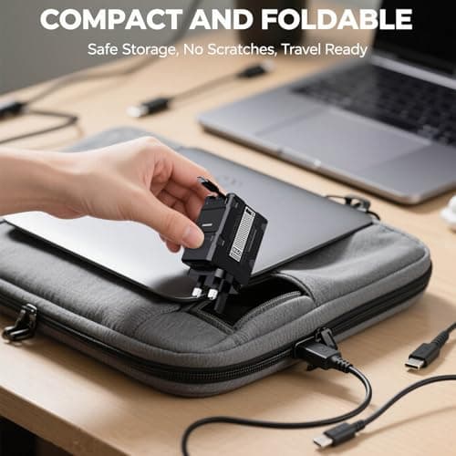2 in 1 Charger 120w, Scalable Retractable 120w Fast Charger Module, Fast Charger Module, Multi Charger Adapter Wall Plug, All in 1 Foldable Charging Adapter Wall Plug for Phone, Tablet (Sky Blue) — view 6