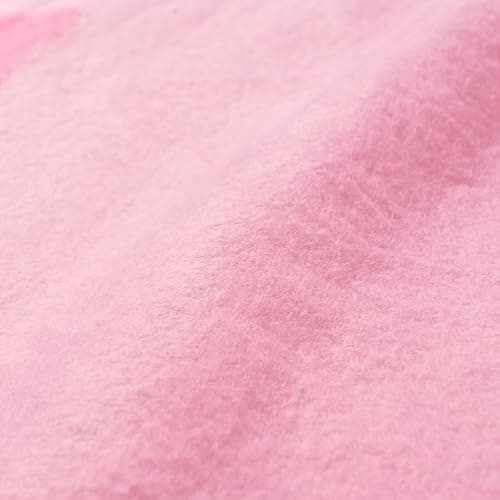 OHS Bow Print Fleece Blanket Pink Throw, Super Soft Warm Cosy Polar Throws for Sofas Bed Settee Decorative Throw Blanket Fluffy Single Bed Throws, Hot Pink - 120 x 150cm — view 5