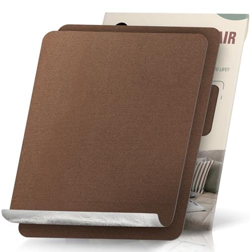 2 Pieces 23x28 cm Canvas Repair Patches Fabric Patch Self-Adhesive Canvas Repair Tape Waterproof Outdoor Gear Repair Patch Kit for Boat Cover Tent Awning Sun Shade Sofa Lounge Chair Dark Brown