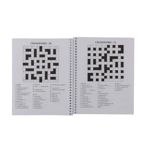 IMPACT Spiral Crossword Book – 2 Pack | A5 Travel Size | Easy‑Read Puzzles | Portable Brain‑Training Activity Books for Adults & Seniors — view 2