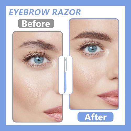 10 PCS Straight Edge Razor, Dermaplaning Tool, Stainless Steel Blade — view 6