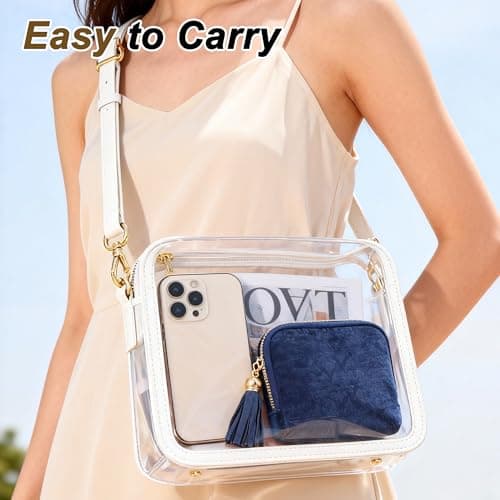 VOCOSTE Travel Jewelry Case, Portable Jewelry Organizer with 6 Independent Layers, Small Pouch Bag for Necklace Bracelet Rings Earring Storage, Women Gift Idea, Blue — view 6