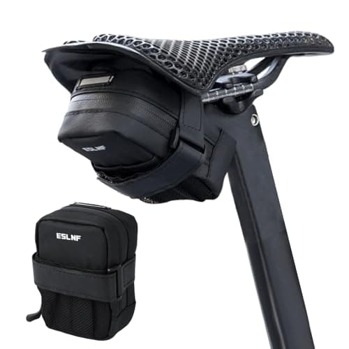 Fyfjur Mini Bike Saddle Bag, Waterproof Compact Portable Bicycle Seat Bag