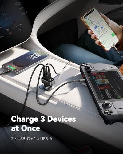 INIU Cigarette Lighter, 90W [Dual USB C 45W] Fast Charging Charger Adapter — view 3