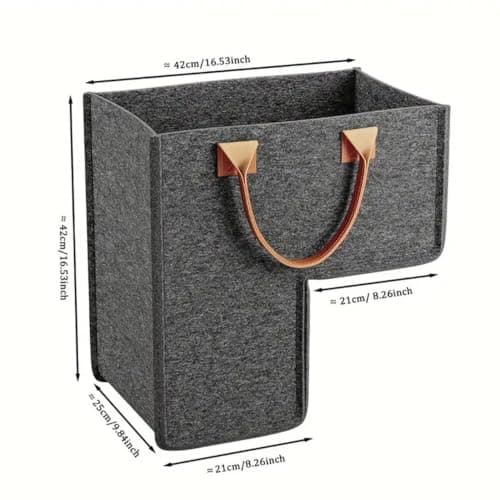 Foldable Felt Stair Basket, Folding Laundry Baskets Staircase, 1-Pack — view 6