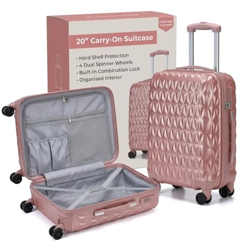 CMY Suitcase 20 Inch Cabin Hard Shell Lightweight ABS Carry-On Luggage — view 6