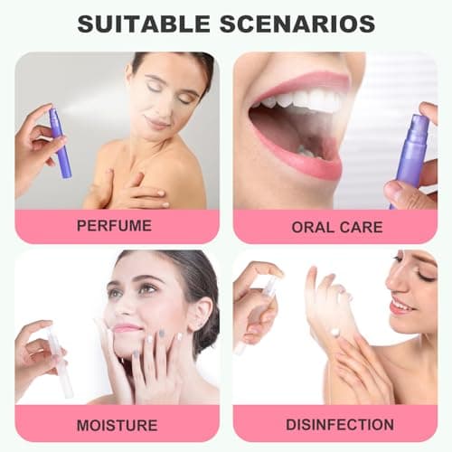 Amaxiu Mini Portable Spray Bottles, Refillable Perfume Bottle Travel Size — view 6