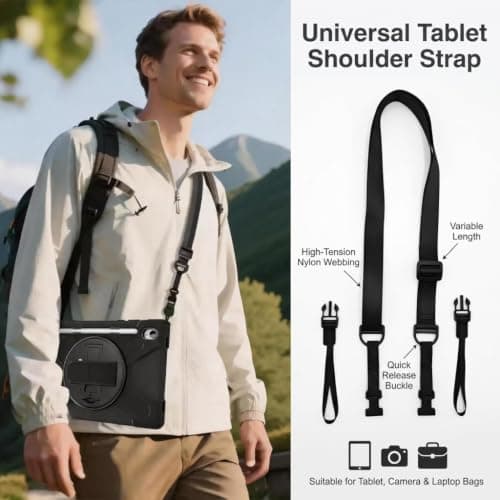 Volink Adjustable Detachable Shoulder Strap for Tablet Case Universal — view 4