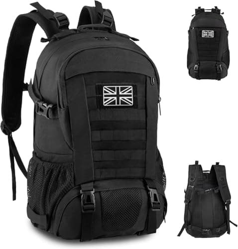 Jueachy Military Tactical Backpack 30L Water Resistant Rucksack for Men