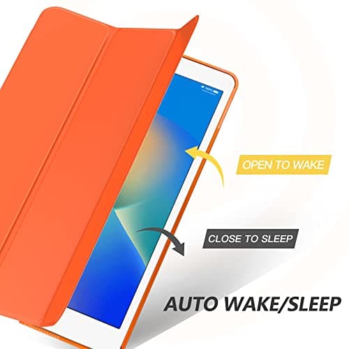 Moko Smart Case for iPad 9th/ 8th/ 7th Generation Case 10.2 Inch, Orange — view 5
