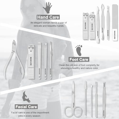 Manicure Set Professional Nail Clippers Pedicure Kit 16pcs — view 2