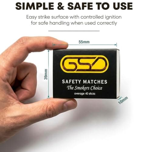 100 Boxes of Safety Matches (10 Packs of 10 Boxes) for Cooking, Candles, BBQ & Emergency Use, Reliable Fire Starters, Camping Matches for Wood Burners, Fire Pits & Ovens - by ANGIX — view 2