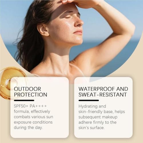 Waterproof Face Sunscreen Non Sticky Sunblock Daily Facial Sunblock — view 5