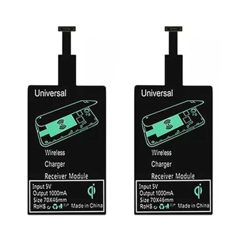 2X Wireless Charging Receiver Universal Fast Wireless Charger Adapter(for Micro-USB A)