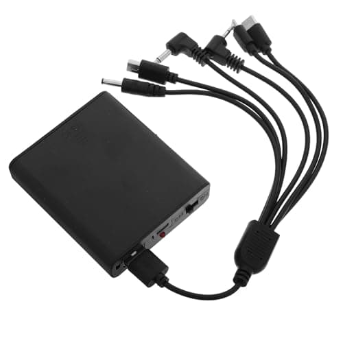 HOMOBABE Portable Emergency Battery Pack Box for Safe Box and Door Lock with Long Battery Life and Strong Compatibility, Black Plastic External Power Supply Suitable for Home and Office