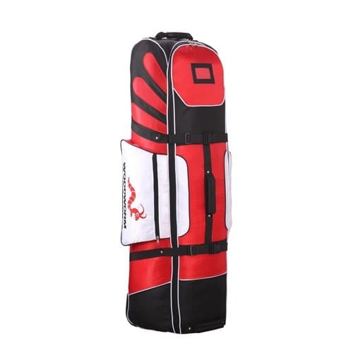 Woodworm Golf Deluxe Travel Cover With Wheels : Red — view 3