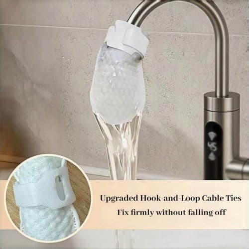 Splash-Proof Cotton Filter Bag For Taps, Faucet Filter Cotton Bag, Captures Rust Sediment Scale,Ultra-Fine 1000-Mesh Filtration Technology Designed, For Home Dorm Travel Outdoor Well Use — view 5