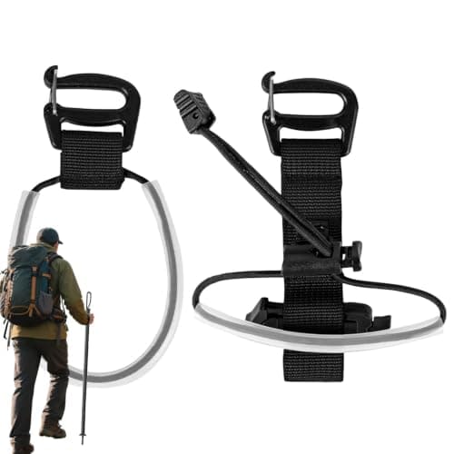 Backpack Hiking Stick Holder Hands Free Trekking Pole Strap