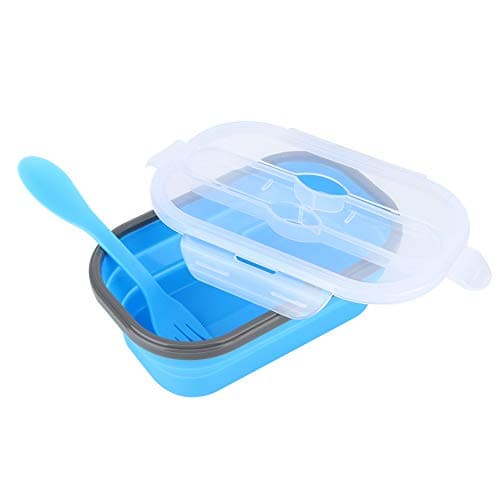 Rengue Silicone Folding Lunch Box 800ml, Food Container for Microwave and