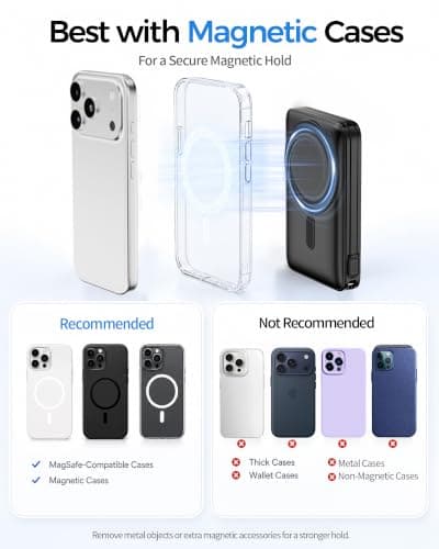 for MagSafe Power Bank fast charging, Magnetic Portable Charger for iPhone — view 5