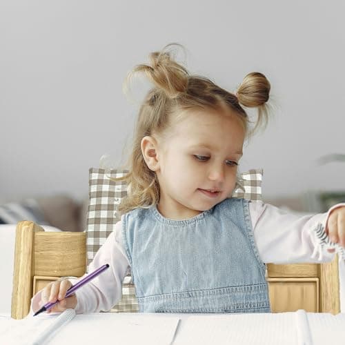 Seat Cushion for Stokke Tripp Trapp High Chair, Non-Slip High Chair Seat Cushion Set, Organic Cotton Baby Seat Cushion, Replacement Cover Seat Cushion for Highchair, Baby Chairs with Bag (02) — view 6
