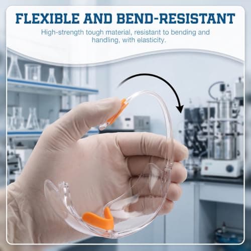 6 Pcs Clear Safety Glasses for Work,Safety Goggles,Eye Protection,Protective Goggle,Anti Fog Saftey Glasses,Anti Scratch Eyewear,Lab Security Eyes Spectacles for Kids & Adult Construction Laboratory — view 6