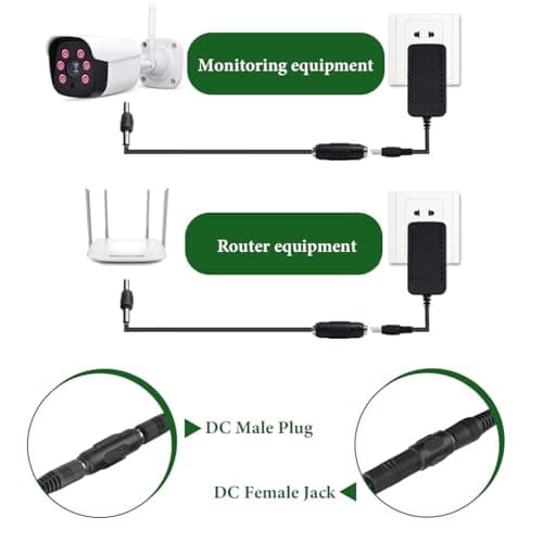 yimeizhiguang 5.5x2.1mm DC Power Coupler 12 Pcs- Secure Locking DC Male to Male & Female to Female Connector Adapter | 12V DC Power Jack Plug for CCTV Cameras, LED Strips, Laptops & Security Systems — view 6