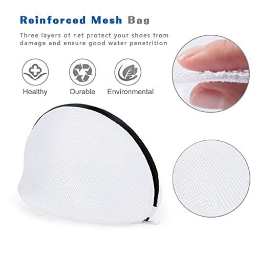 Eono Laundry Mesh Bag for Shoes and Sneaker, Shoes Washing Bags, Multi Protection Wash Laundry Net With Durable Zipper Laundry Bag for Travel, 2 Set — view 3