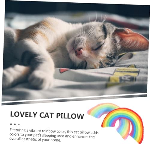 POPETPOP 4 Pack Catnip Cat Sleeping Pillow, U-shaped Plush Pillow Toy for Cats, Polyester and Pp Cotton, Comfortable Support for Pet Sleeping Area — view 6