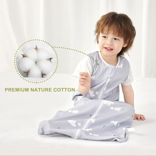 Nivolltha 2 Pack Baby Sleeping Bag 1 TOG Cotton Foliage & Bear L — view 5