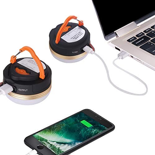 Yizhet Camping Lights, 2 Pcs Camping Lantern & Power Bank USB Rechargeable — view 2