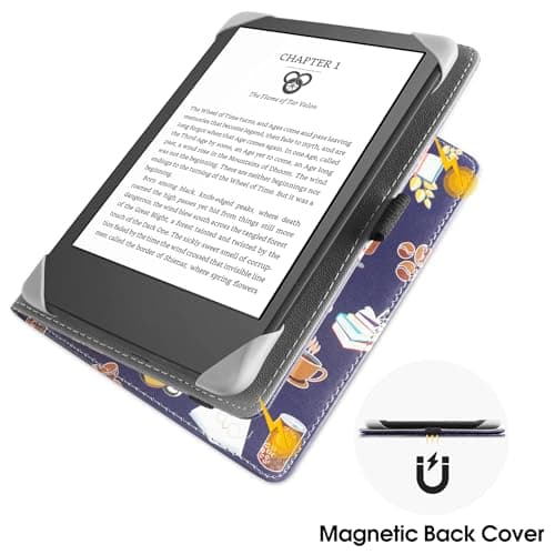 HGWALP Universal Stand Case for 6/6.8/7 inch paperwhite,Premium PU Leather Stand Cover with Handstrap Compatible with All 6" 6.8" 7" Kindle Paperwhite/Colorsoft/Kobo/Pocketook/Sony eReaders-JOMC — view 5