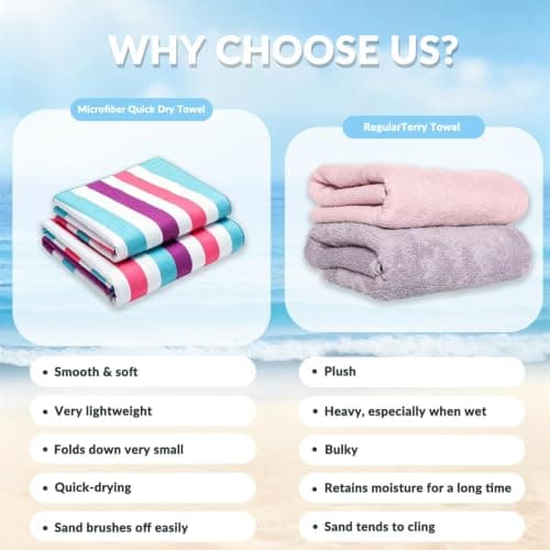 Exclusivo Mezcla Large Microfiber Quick Dry Beach Pool Towel, 152x76 cm — view 4