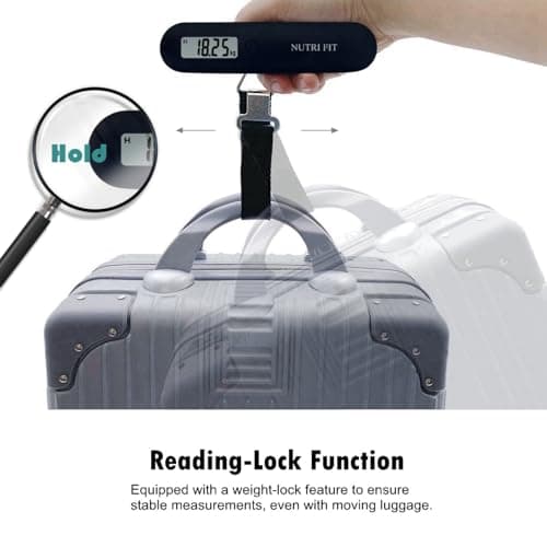 CAMRY Digital Luggage Scale Travel Baggage Scale, 50kg/110lb, Black — view 4