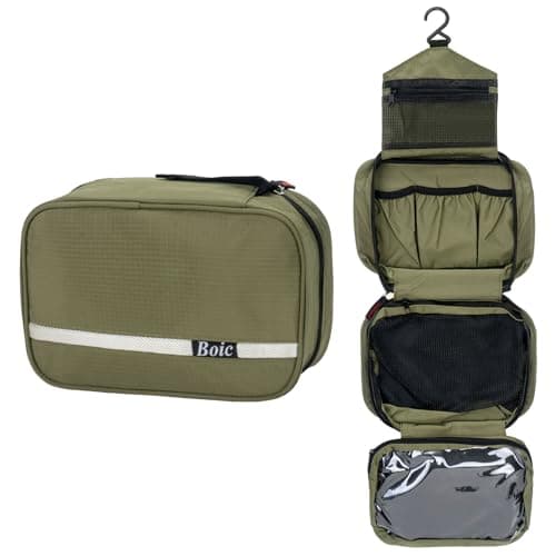 Boic Hanging Toiletry Bags, Wash Bags for Men, Travel Toiletries Bag Men