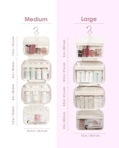 Narwey Hanging Travel Toiletry Bag for Women Toiletries Wash Bag — view 5