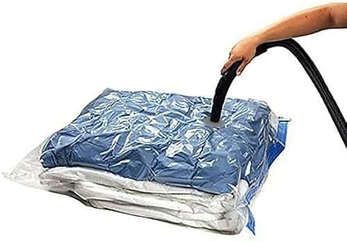 XL Jumbo Vacuum Seal Storage Bag - Space Saver Compression Bag | Strong Clothes Reusable Storage Seal Bags | Jumbo Clear Vacuum Zip Bag | Home Wardrobe Bedding Duvet Pillow & Travel Use [70cm x 100cm] — view 4