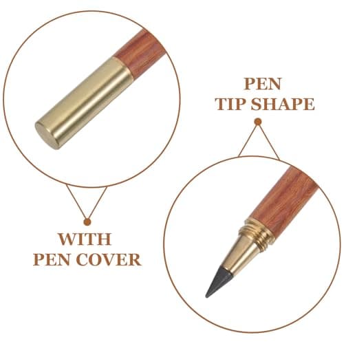 DOITOOL Everlasting Wooden Pencil for Students, Retro Style Writing Tool — view 3