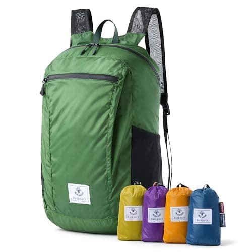 4Monster Packable Backpack Ultra Lightweight, Foldable Backpack Water Resistant, Hiking Daypack for Travel Camping Outdoor, Daily Walk-around, Cycling, Sports, Excursions(ArmyGreen, 16L)