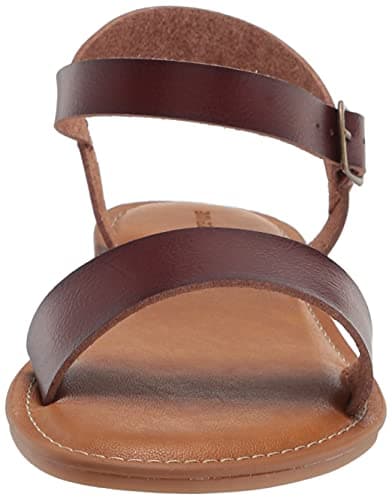 Amazon Essentials Women's Two Strap Buckle Sandal, Brown, 6 UK — view 2