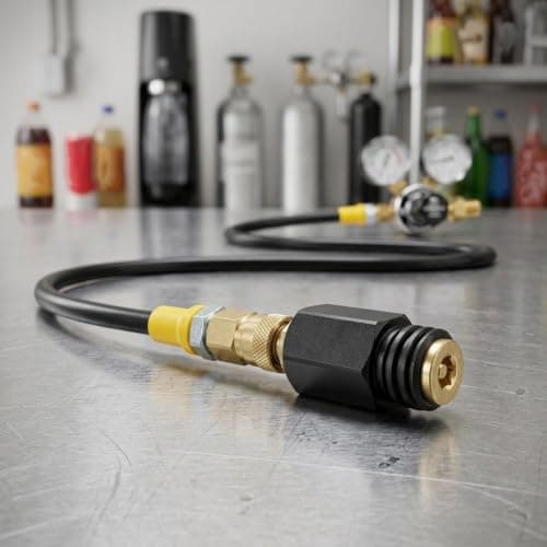 Brass W21.8-14 DIN477 Tank Adapter for Soda High Pressure Hose