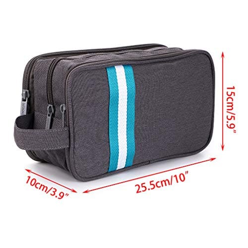 IGNPION Mens Wash Bag, Dry Wet Separation Travel Toiletry Bag, Dopp Kit Bag — view 2