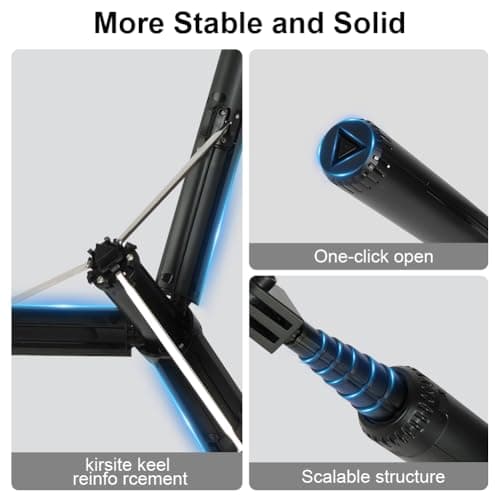 AOOTE Magnetic Selfie Stick Tripod, 154cm Extendable and Portable Selfie Stick with Detachable Wireless Remote＆Phone Clip, Magnetic Attraction Mobile Phone Tripod Stand Compatible with iPhone,Android — view 5