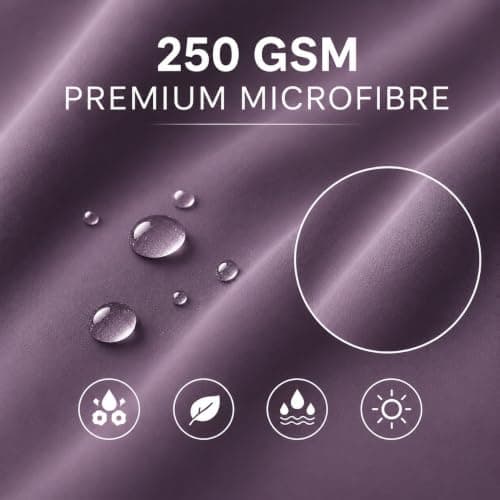Microfibre Towel - 250 GSM Highly Absorbent Gym Towel & Travel Towel, 30*50CM Lightweight Quick Dry Towels for Adults, Soft Sports Towel for Swimming, Yoga, Camping, Hiking & Beach Velvet Aubergine — view 2