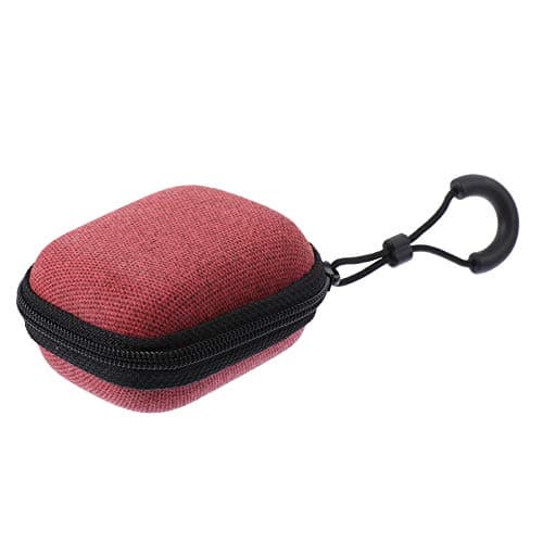 Eva Square Earphone Storage Bag Red Mini Zipper Case — view 3