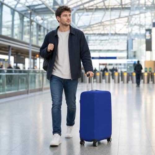1-Piece Suitcase Cover, Size L (26-29 Inch) Elastic Luggage Protector — view 4