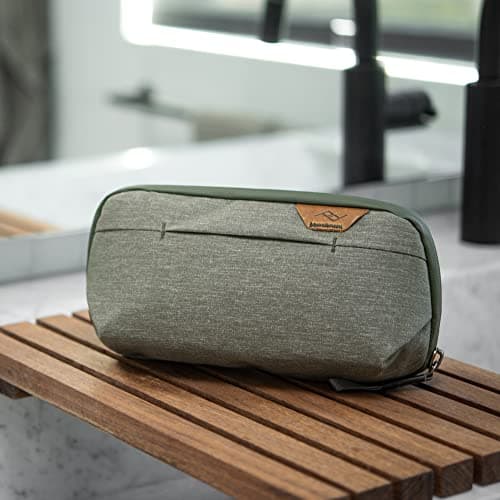 Peak Design Small Wash Pouch, Coyote, Ocean Edition, Travel Toiletry Bag, Upright or Hanging Dopp Kit with Pockets, Magnetic Toothbrush Pocket, Wide UltraZip Opening, Toiletry Bag for Men and Women — view 6